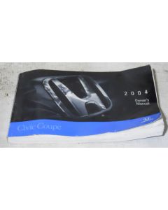 Honda Civic Coupe 2004 Factory Original OEM Owner Manual User Owners Guide Book