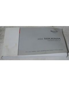 Nissan Maxima 2004 Factory Original OEM Owner Manual User Owners Guide Book