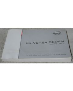 Nissan Versa Sedan 2012 Factory Original OEM Owner Manual User Owners Guide Book